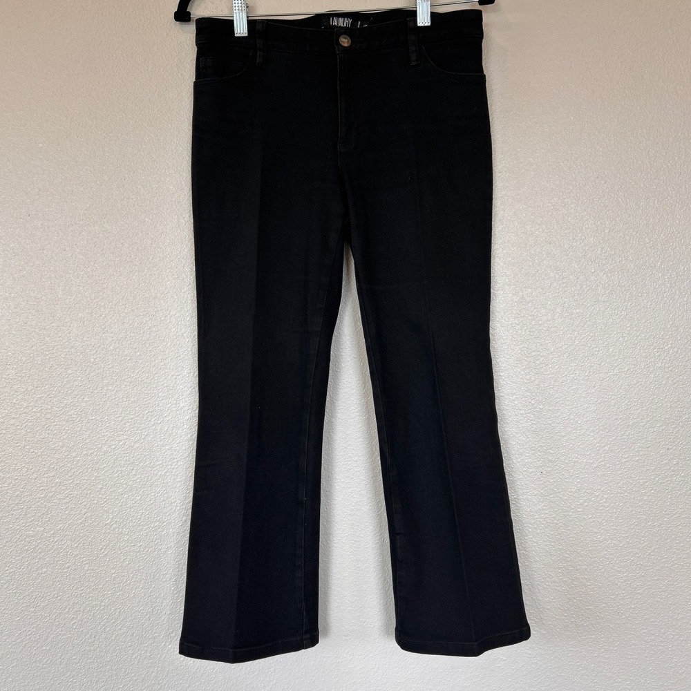 Laundry by Shelli Segal Black Straight Leg Trousers Pants‎ Womens Size 6